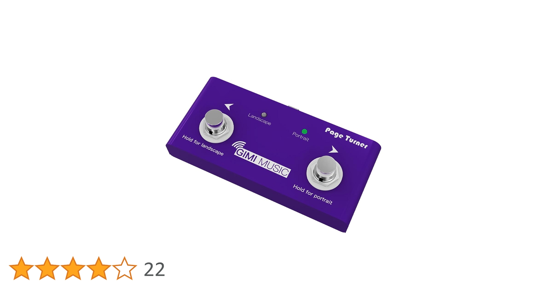 Amazon | GIMI カラーページターナー 楽譜をめくるフットペダル ループ